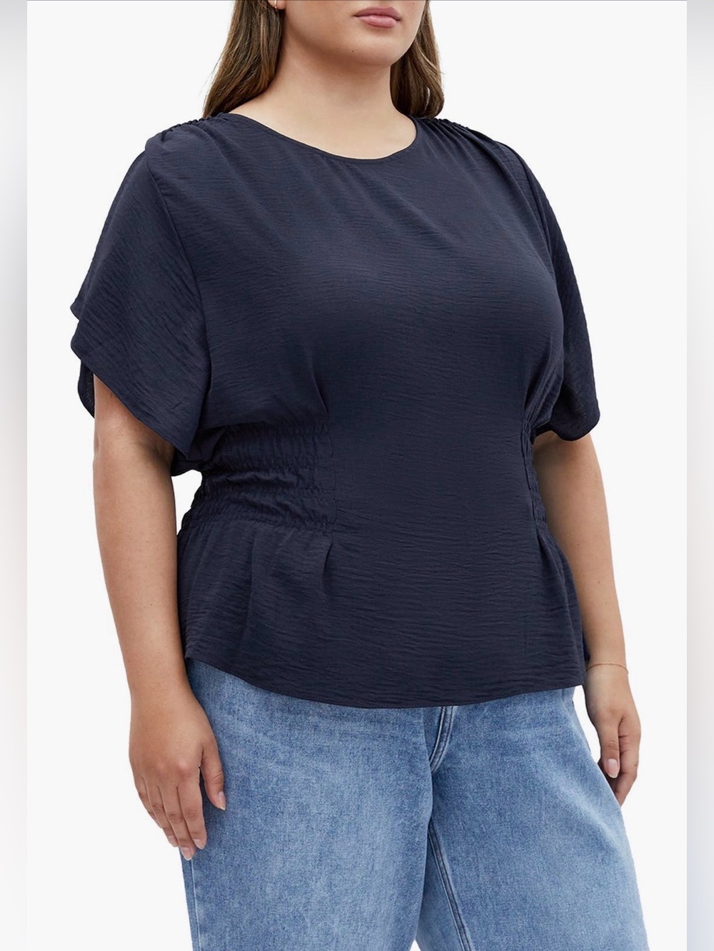 NEW…City Chic Short Sleeve Peplum Top